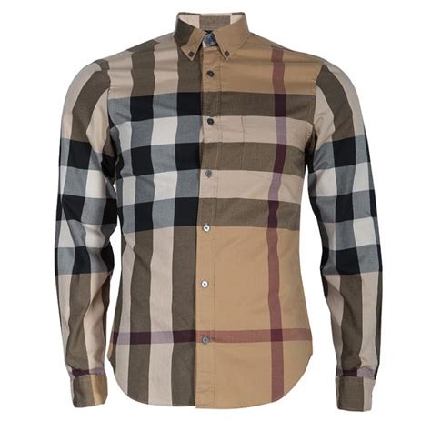 men's burberry button down.